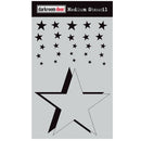 Darkroom Door Darkroom Door Medium Stencil Cascading Stars - Scrapbooking & Cardmaking