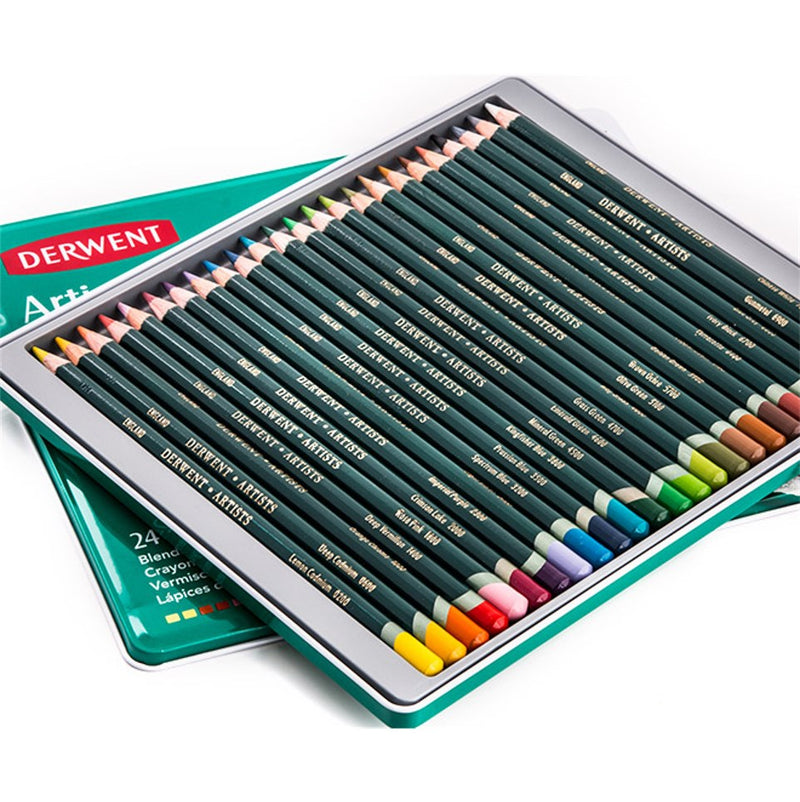 Derwent Artists Colouring Pencils in Tin Set
