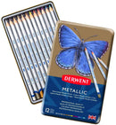 Derwent Derwent Metallic Watercolour Pencils Tin Set - 12pk