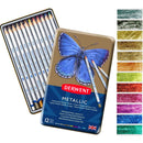 Derwent Derwent Metallic Watercolour Pencils Tin Set - 12pk