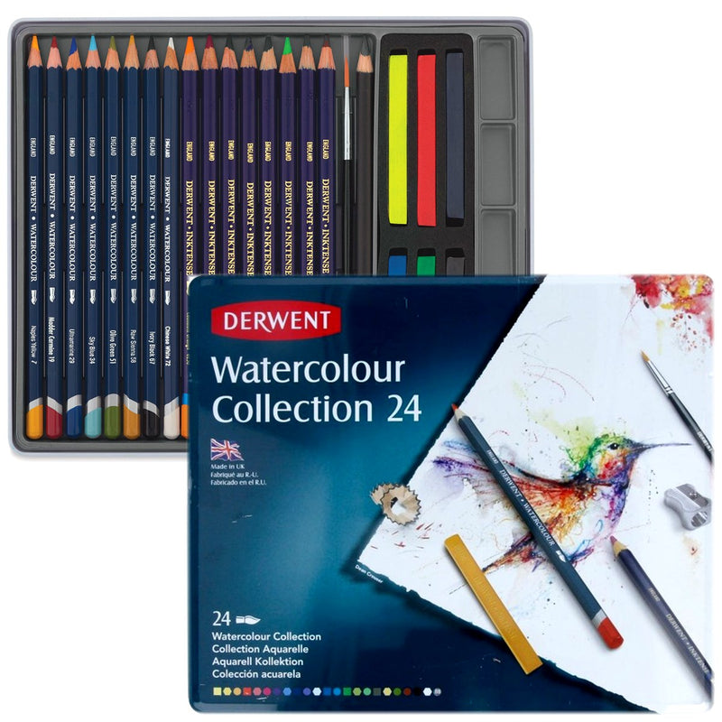 Derwent Derwent Pencils Watercolour Collection 24pk Mixed Media Set