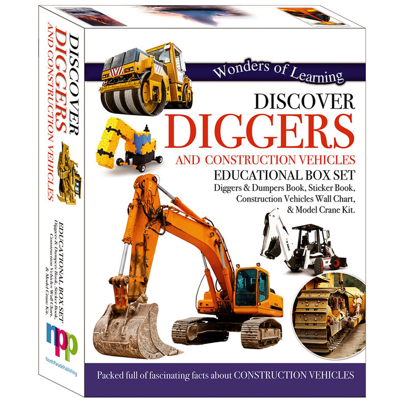 Wonders of Learning Wonders Of Learning Discover Diggers & Construction Vehicles Educational Box Set