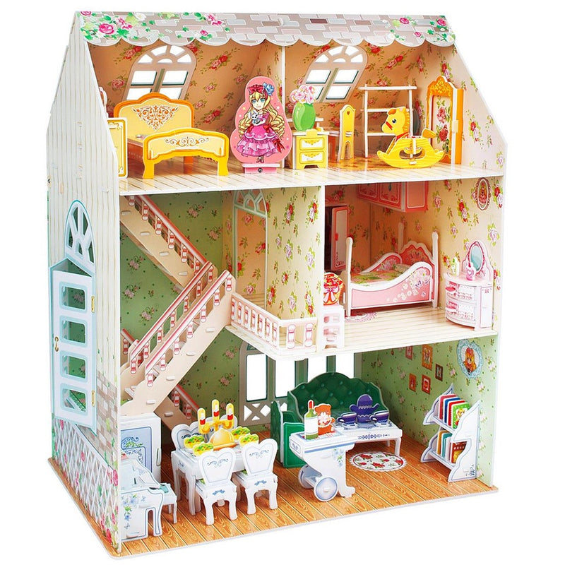 Cubic Fun Cubic Fun 3D Model Building Kit - Dreamy Dollhouse