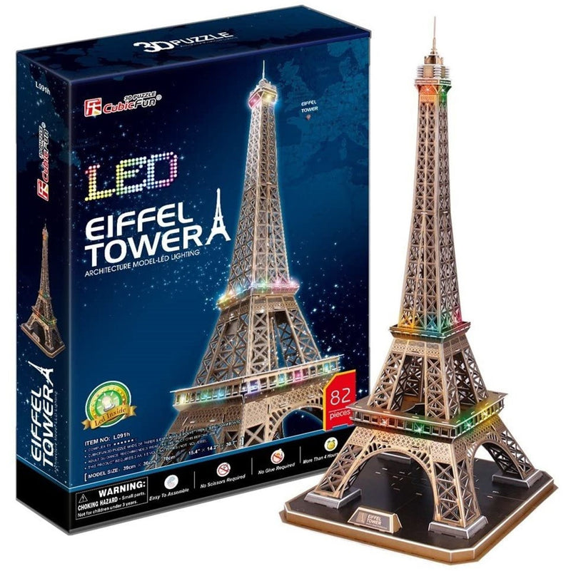 Cubic Fun Cubic Fun 3D Led Model Building Kit - Eiffel Tower
