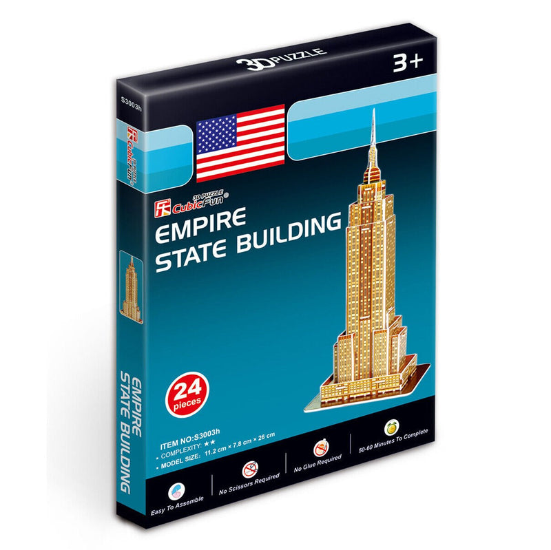 Cubic Fun Empire State Building 24pcs 3D Puzzle Model Building Kit