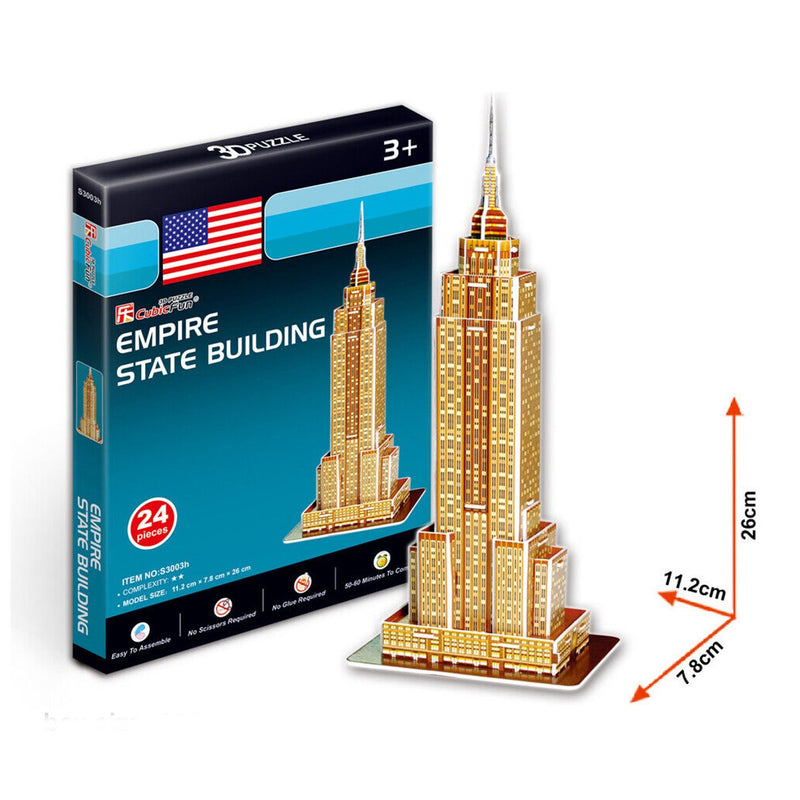 Cubic Fun Empire State Building 24pcs 3D Puzzle Model Building Kit
