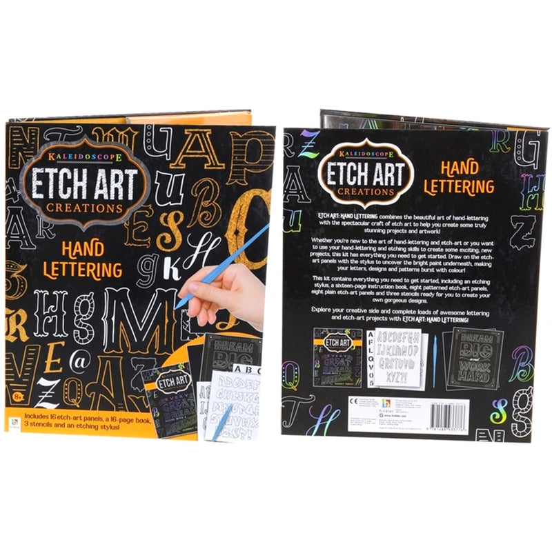 Hinkler Hinkler Etch Art Hand Lettering Kit