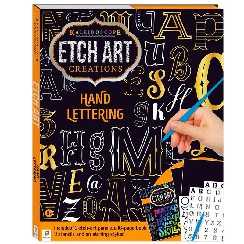 Hinkler Hinkler Etch Art Hand Lettering Kit