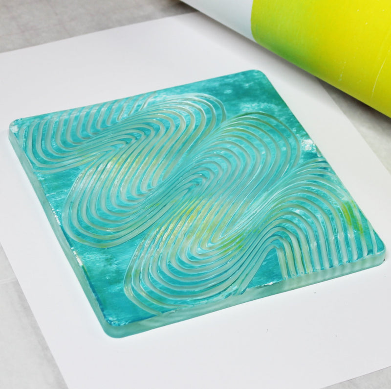 Gelli Arts Printmaking Gel Printing Plate 8 Round Plate