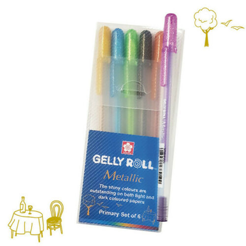 Sakura Sakura Gelly Roll Gel Pens Set - Metallic Primary - 6 pens!
