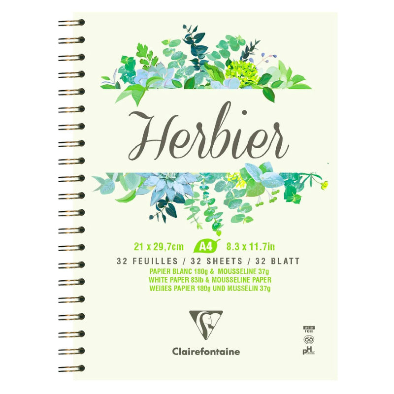 Clairefontaine Clairefontaine A4 Herbier Botanical Sketch Book 180gsm