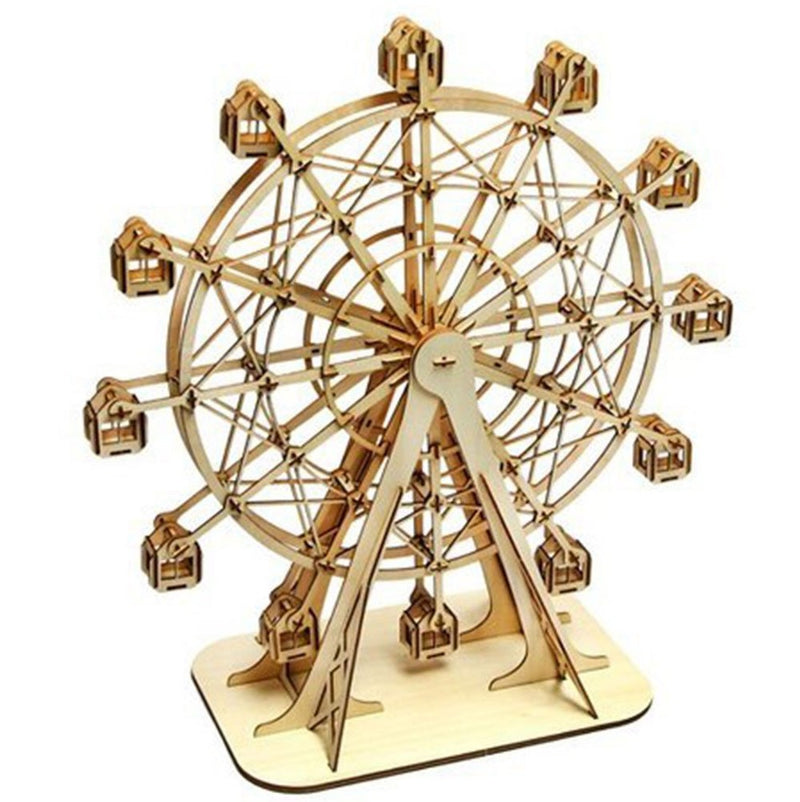 Ki-Gu-Mi Ferris Wheel Japanese 3D Puzzle Wooden Art Model Building Kit