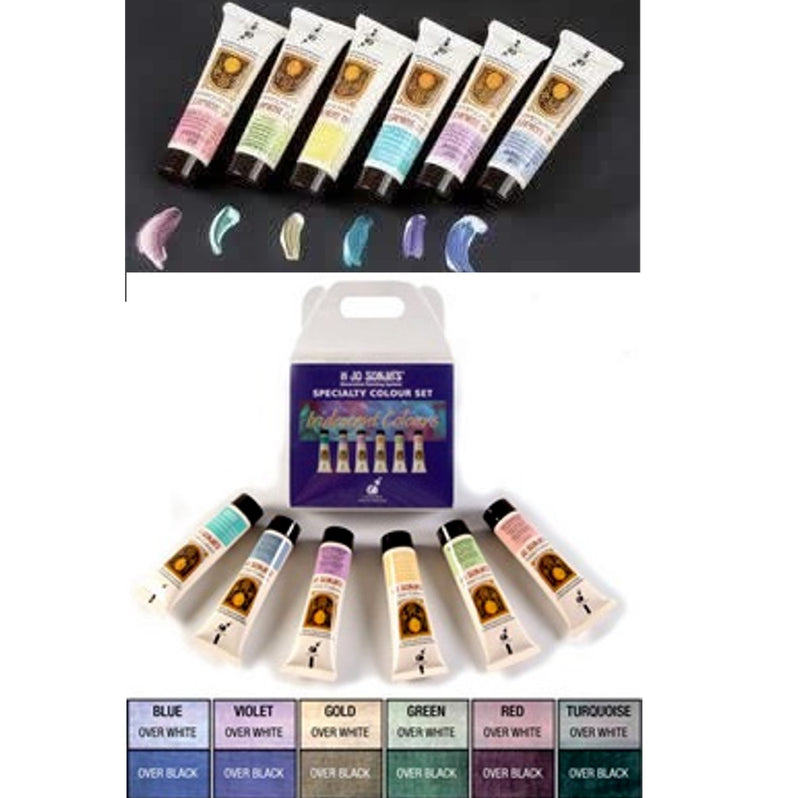 Jo Sonja's Jo Sonja's Iridescent Colours 6 x 60ml Artists Acrylic Paint Tubes Set
