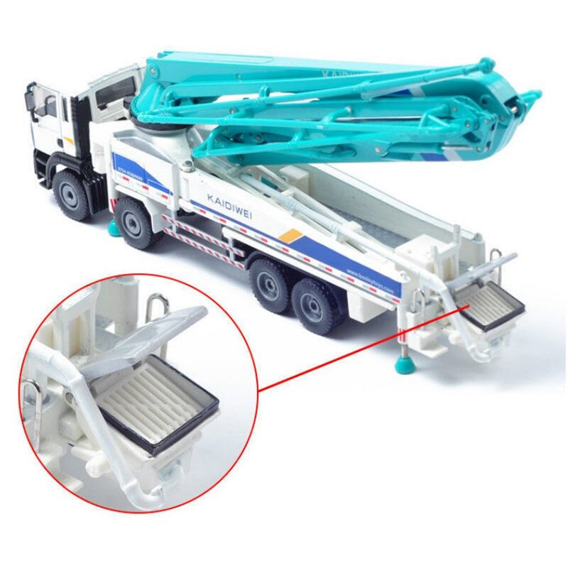 KDW Die Cast Concrete Pump Truck 1:50 Scale Heavy Construction Vehicle 3D Model
