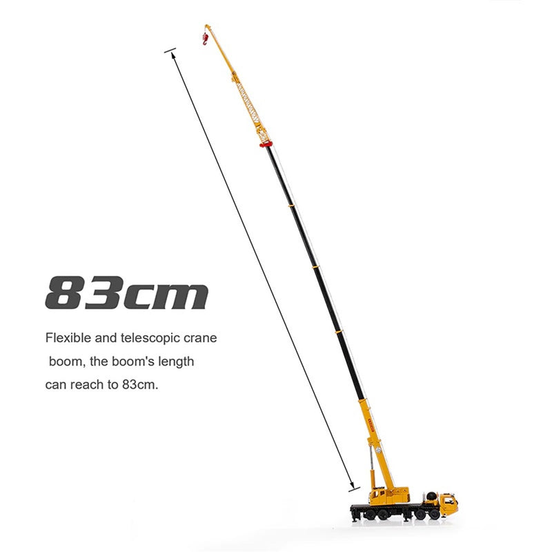 KDW Die Cast Mega Lifter Crane 1:55 Scale Heavy Construction Vehicle 3D Model