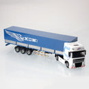 KDW Die Cast Tent Platform Transporter Truck 1:50 Scale Goods Transport Vehicle 3D Model Set