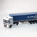 KDW Die Cast Tent Platform Transporter Truck 1:50 Scale Goods Transport Vehicle 3D Model Set