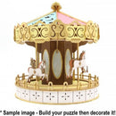 Ki-Gu-Mi Carousel Wooden 3D Puzzle DIY Model Building Kit