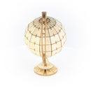 Ki-Gu-Mi Rotating Globe + Stand Wooden 3D Puzzle DIY Model Building Kit