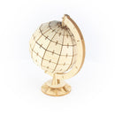 Ki-Gu-Mi Rotating Globe + Stand Wooden 3D Puzzle DIY Model Building Kit