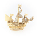 Ki-Gu-Mi Sailing Ship Wooden 3D Puzzle DIY Model Building Kit