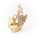 Ki-Gu-Mi Sailing Ship Wooden 3D Puzzle DIY Model Building Kit