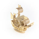 Ki-Gu-Mi Sailing Ship Wooden 3D Puzzle DIY Model Building Kit