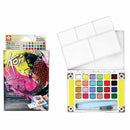Koi Sakura KOI Pocket Field Sketch Box Watercolour Paints Set - 24 Pans