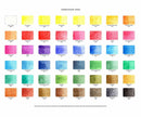 Koi Sakura KOI Pocket Field Sketch Box Watercolour Paints Set - 48 Pans