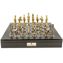 Dal Rossi Dal Rossi Italy Renaissance Chess Set with 50cm Carbon Fibre Finish Chess Figure Board