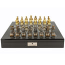 Dal Rossi Dal Rossi Italy Medieval Warrior Chess Set with 50cm Carbon Fibre Finish Chess Figure Board