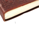 YOU ARE AN ANGEL Handmade Embossed Leather Journal - 7 Chakra Gem Stones 200pgs