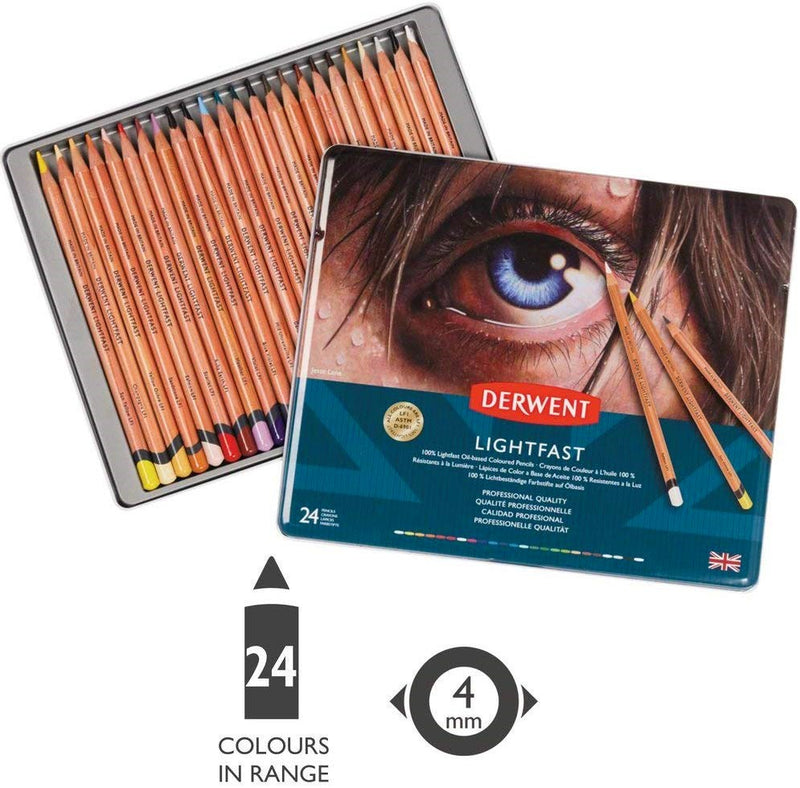 Derwent Derwent Artists 100% Lightfast Pencils Tin Set