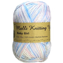 Malli Knitting Malli Knitting 100g Acrylic Yarn - Baby Girl Multi