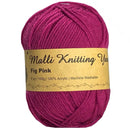 Malli Knitting Malli Knitting 100g Acrylic Yarn - Fig Pink