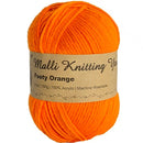 Malli Knitting Malli Knitting 100g Acrylic Yarn - Footy Orange