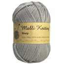 Malli Knitting Malli Knitting 100g Acrylic Yarn - Grey