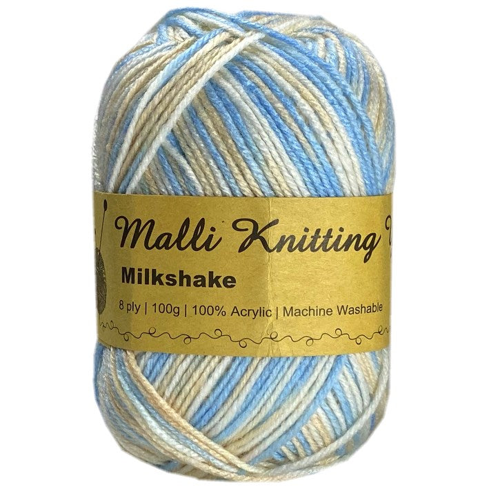 Malli Knitting Malli Knitting 100g Acrylic Yarn - Milkshake Multi