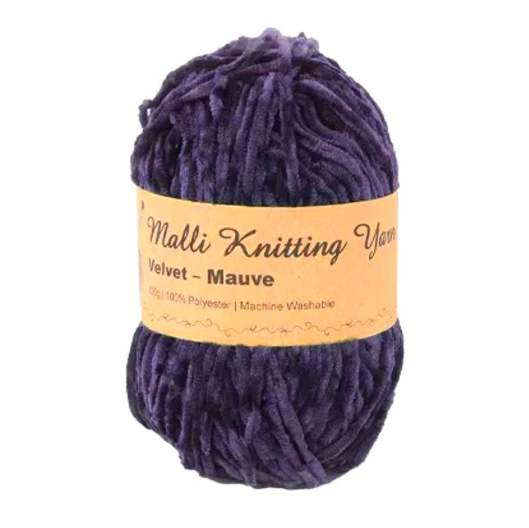 Malli Knitting Malli Knitting 100g Velvet Yarn Mauve