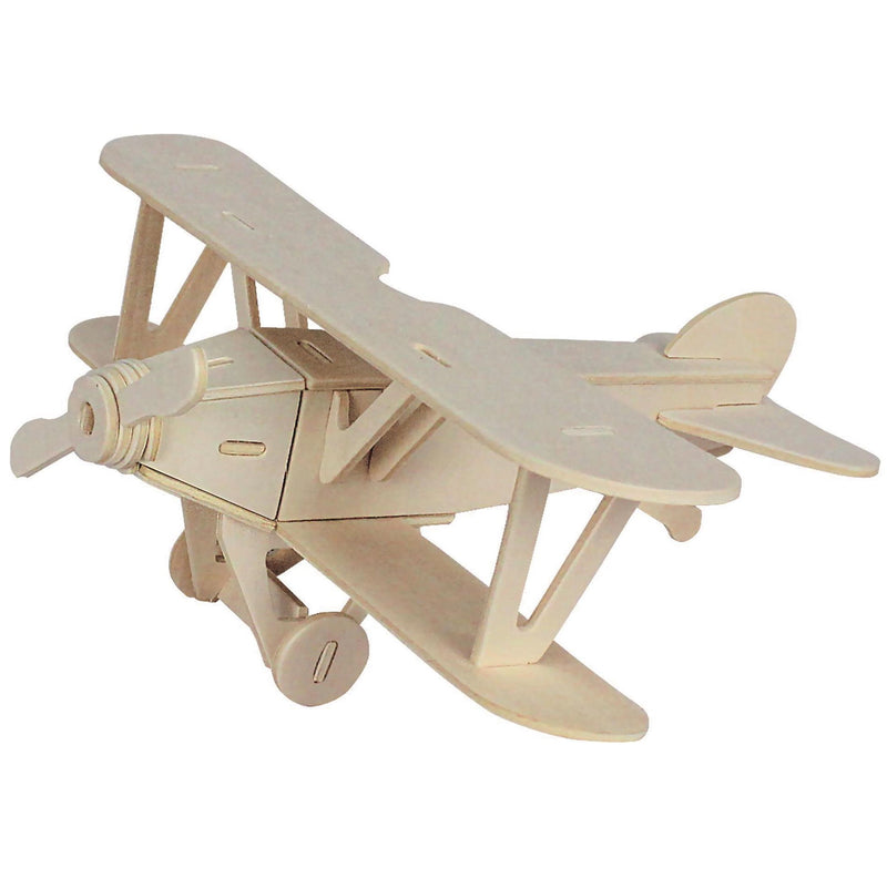 Marabu Marabu Wooden DIY Jigsaw 3D Puzzle - Bi-Plane