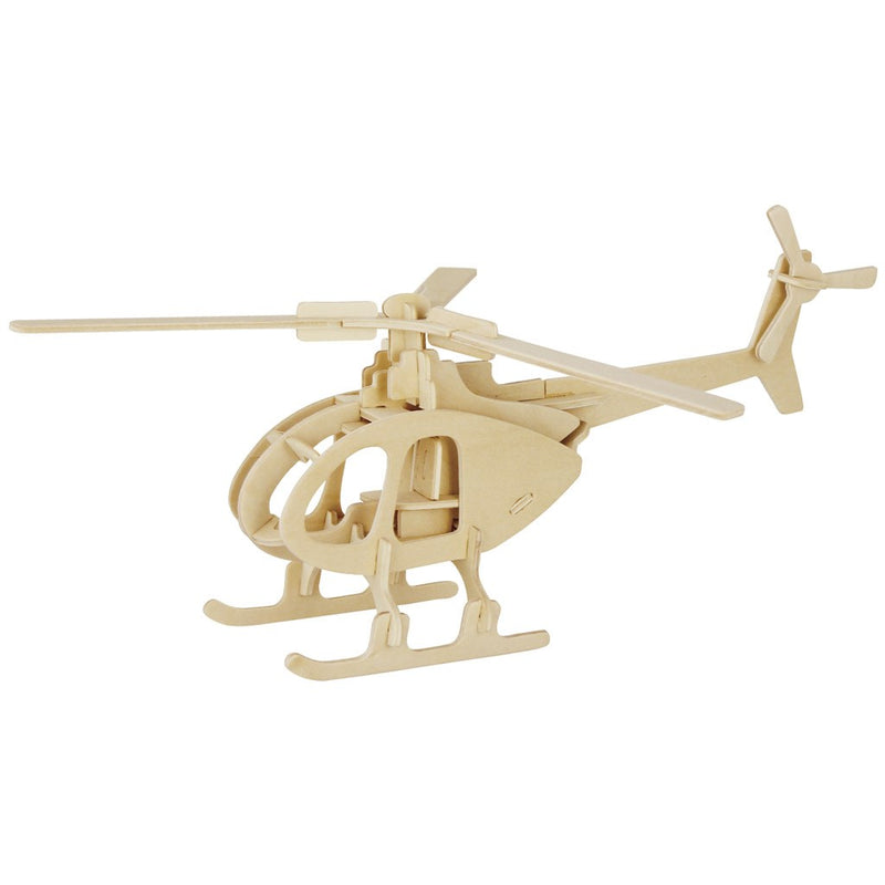 Marabu Marabu Wooden DIY Jigsaw 3D Puzzle - Helicopter