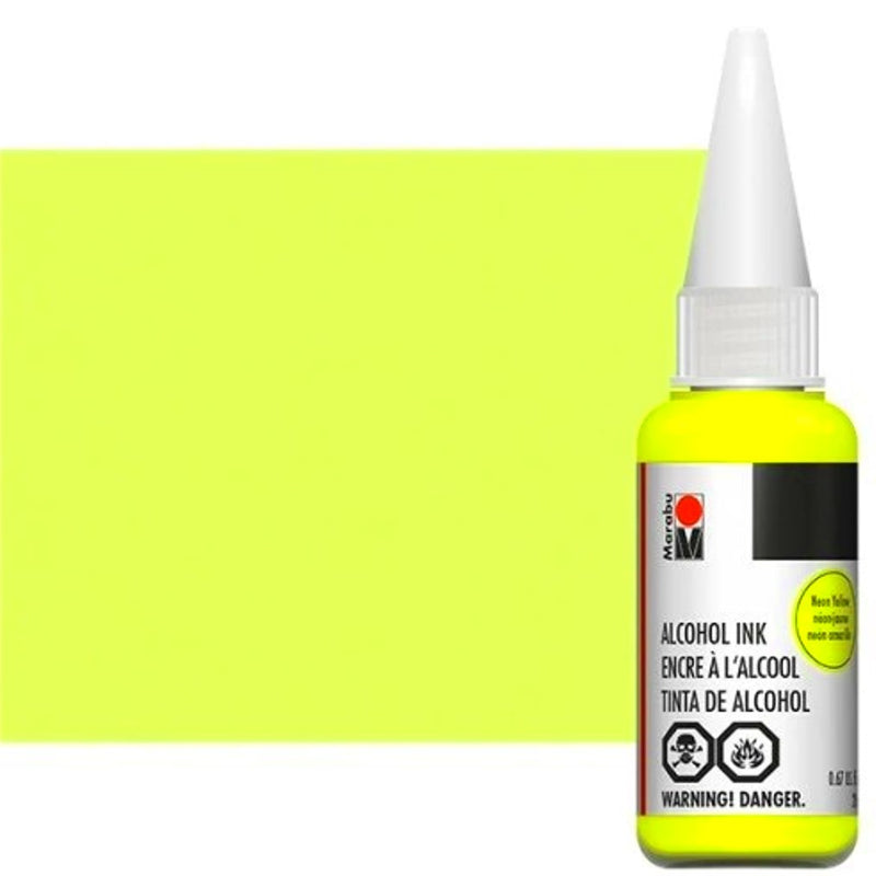 Marabu Marabu Alcohol Ink 20ml - Neon Yellow