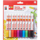 Marabu Marabu Kids Fabric Textil Markers 10pk