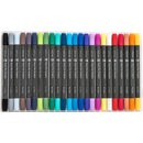 Marabu Marabu Watercolour Dual Tip Brush Pens Markers Set 24pk