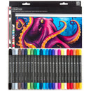 Marabu Marabu Watercolour Dual Tip Brush Pens Markers Set 24pk