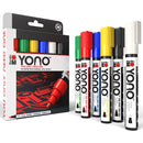 Marabu Marabu YONO 6pk Pens Acrylic Bullet Tip 3mm Paint Markers - Basic Colours