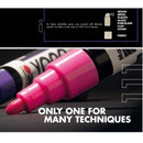Marabu Marabu YONO 6pk Pens Acrylic Bullet Tip 3mm Paint Markers - Pastel