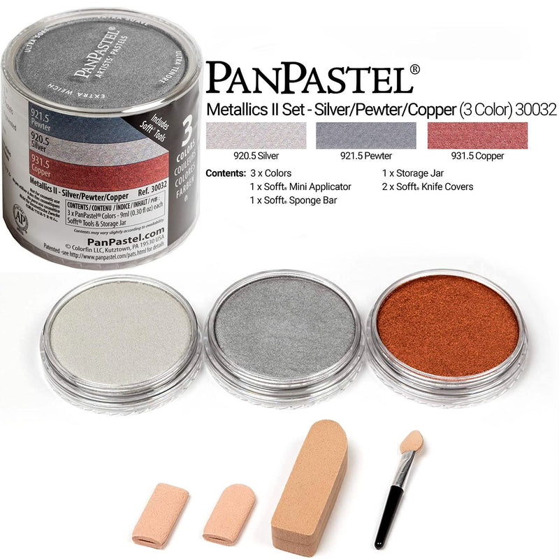 PanPastel® PanPastel® Pastels Metallics ll Set 3 Colours