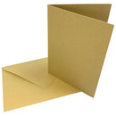 Kraft Collection Blank Metallic Cards & Envelopes Gold