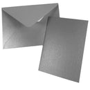 Kraft Collection Blank Metallic Cards & Envelopes Silver